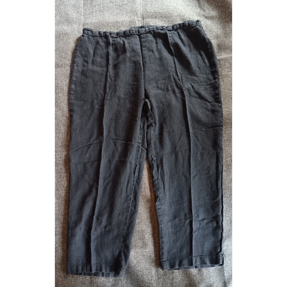 Pant Size 3XL Petites Womans Clio II Black Casual Dress Slacks Elastic Waist
